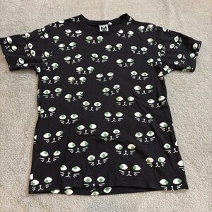 Baby Cats of California  Sz 2 Cheetah Black Cat Face Graphic Tee Small Halloween